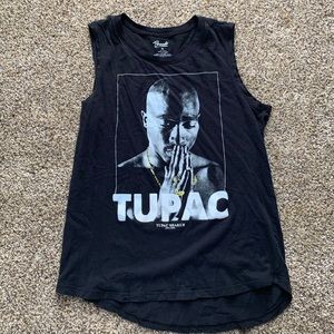 Sleeveless vintage Tupac tank top